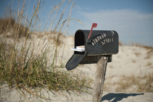 On Bird Island in North Carolina, you’ll find a small, but special place that has touched countless hearts: The Kindred Spirit Mailbox.